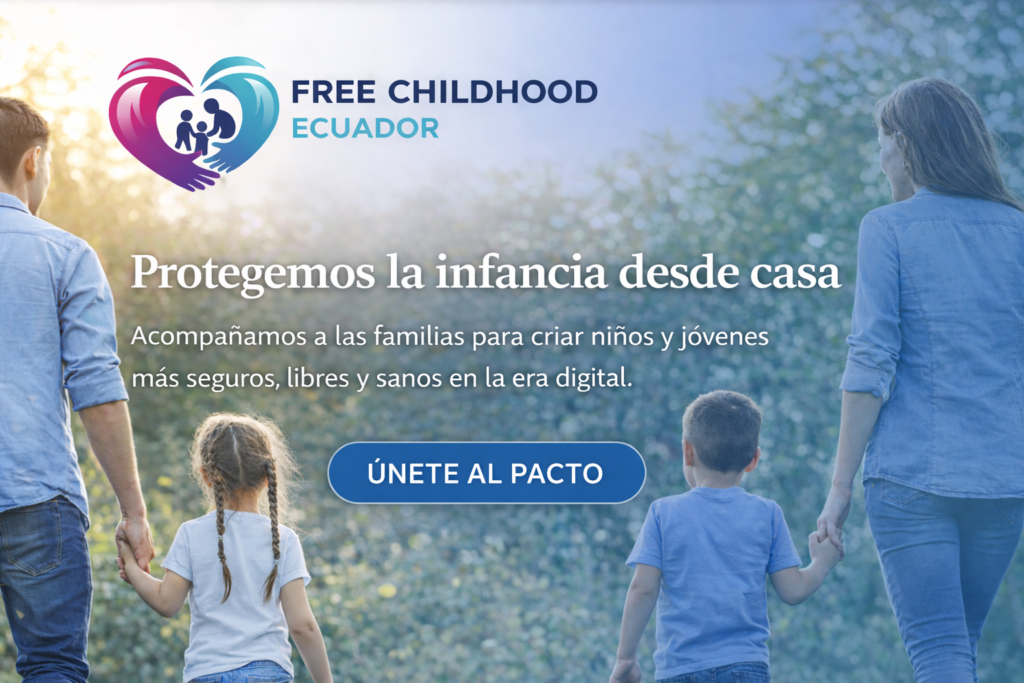 free childhood banner principal con boton